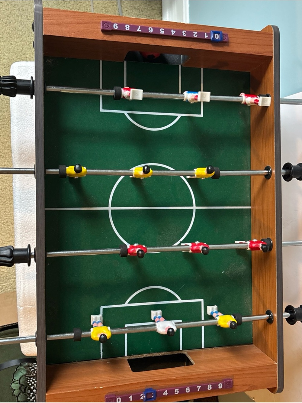 Mini Tabletop Foosball Game - Green - Picture 4 of 6
